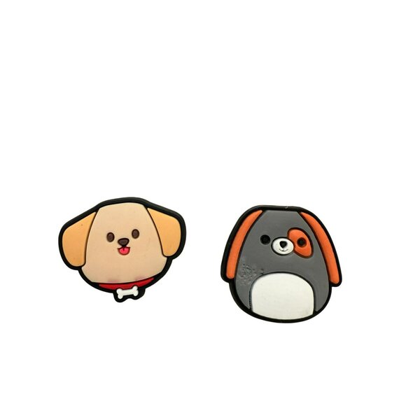 Set Of 2 Dog Themed Squishmallow Croc Charms Jibbitz - Picture 1 of 4